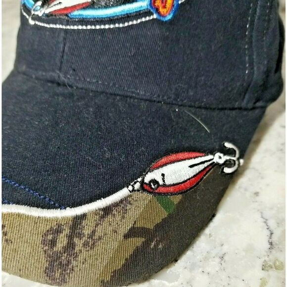 Buck Stop Hot Rods Adjustable Strap Ball Cap Adult Angler Fishing Camo - Picture 9 of 9